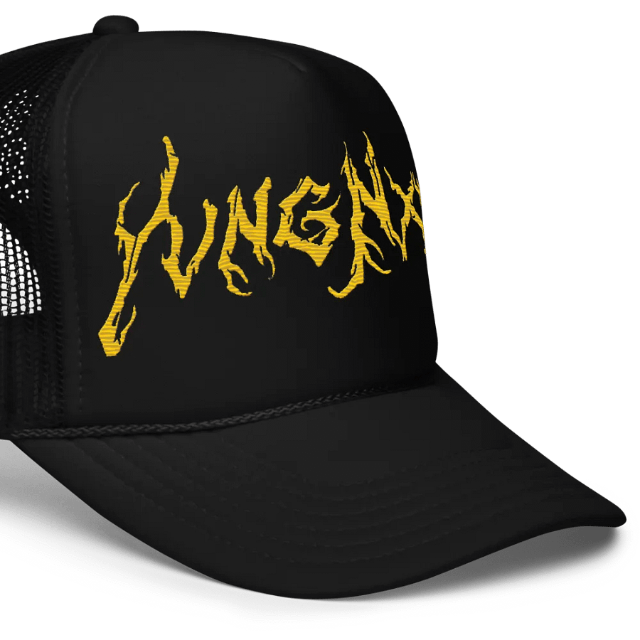 Gold Script Logo FleaMarket Trucker Cap product image (3)