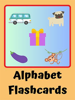 Vibrant Adventures with Colorful Bold Illustrative Alphabet Flashcards product image (1)