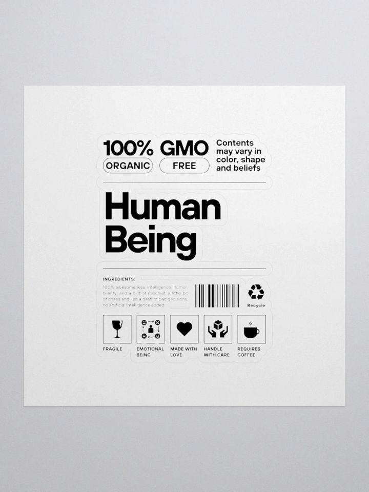 Human Being: Sticker product image (1)