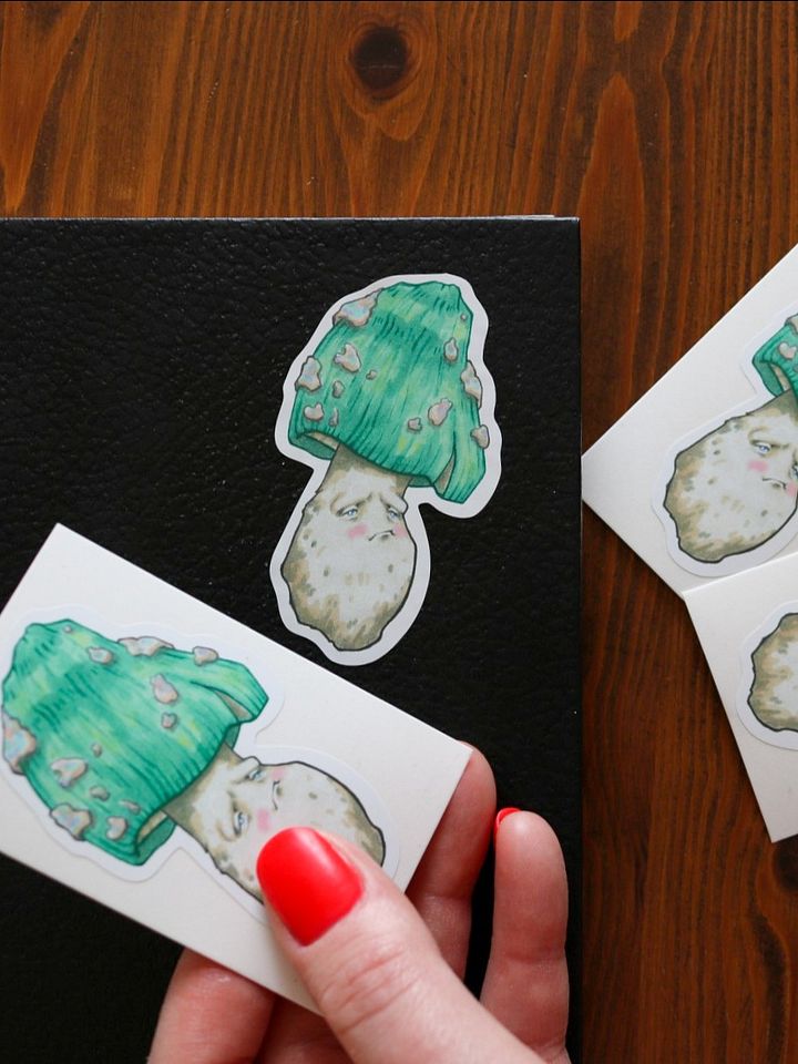 SAD MUSHROOM STICKER product image (2)