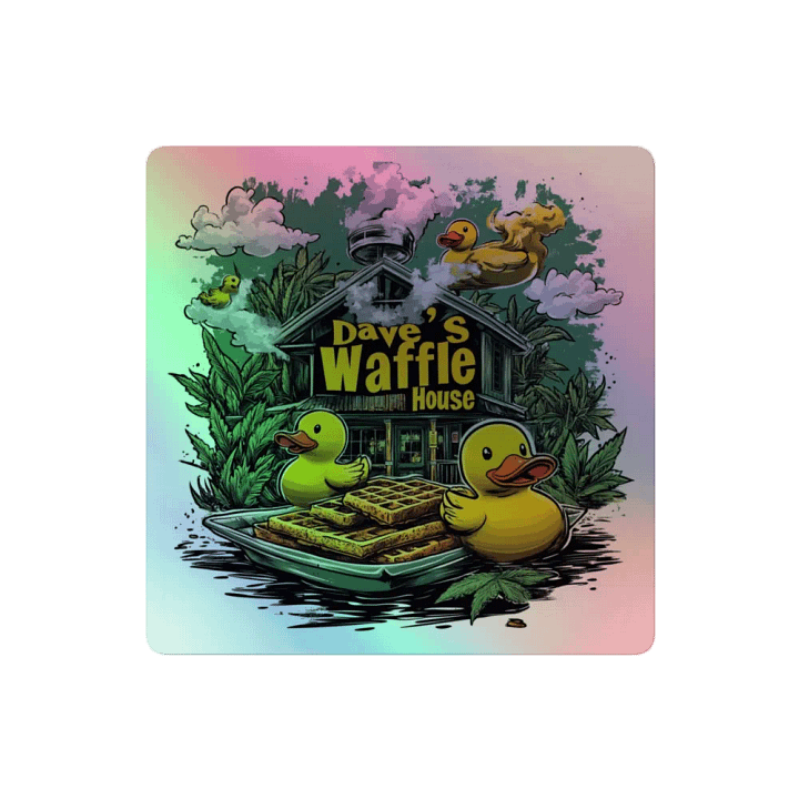 Dave's Waffle House Duck Sticker product image (2)