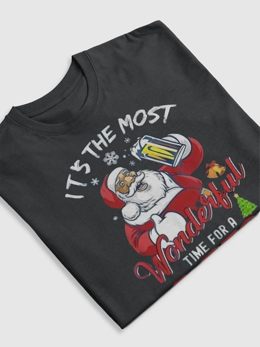 Santa’s Holiday Cheers Cotton Heritage Men's Premium Heavyweight Tee product image (5)