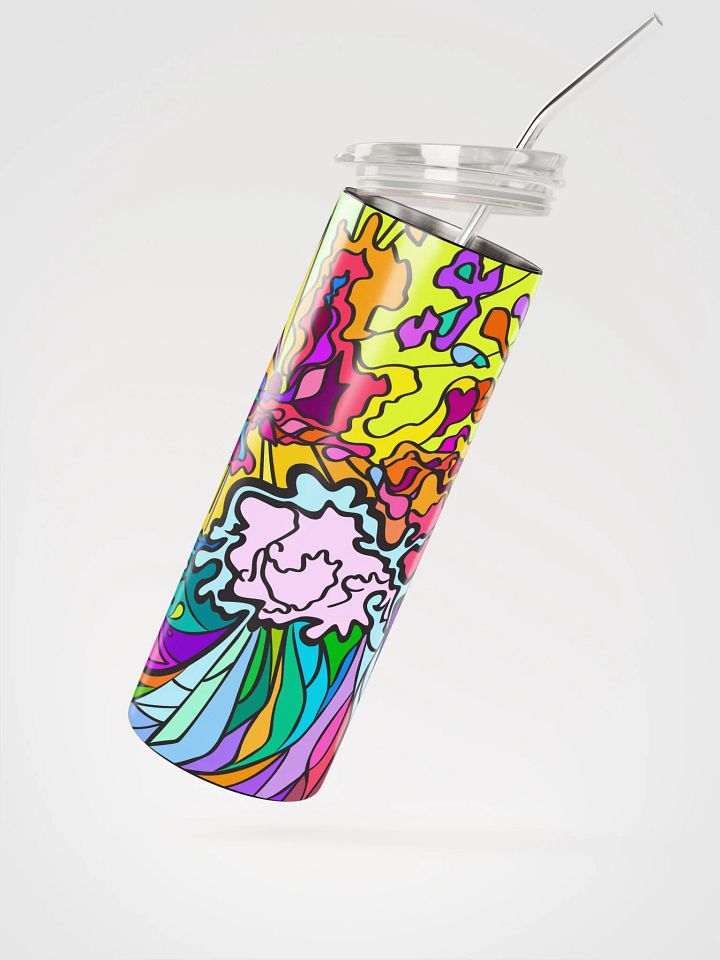 Vibrant Stainless Steel Tumbler - Wave at Sunset product image (2)
