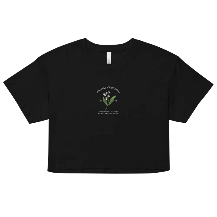 ANIMAL CROSSING FLOWER | CROP TOP | EMBROIDERED | DARK VER product image (2)