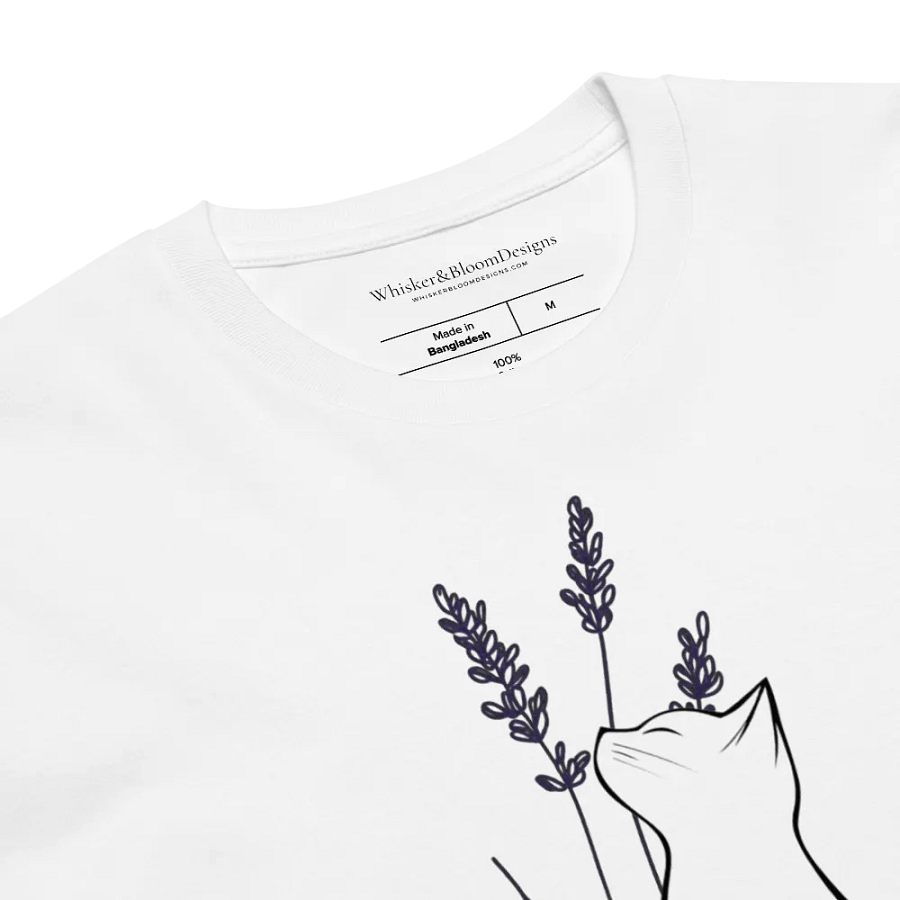 Lavender Cat Supreme Comfort Unisex T-Shirt product image (6)