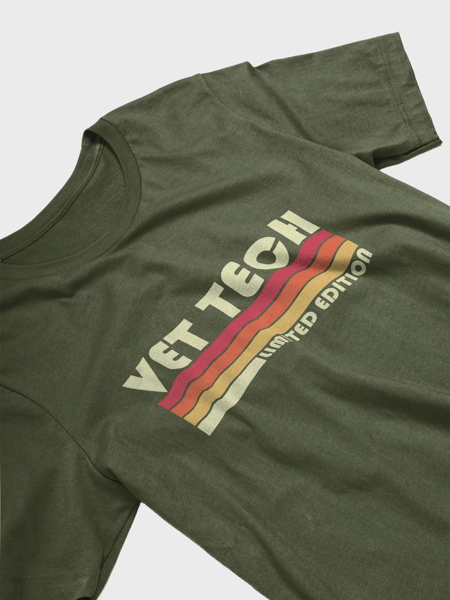 "Retro Vet tech" t-shirt (dark background) product image (6)