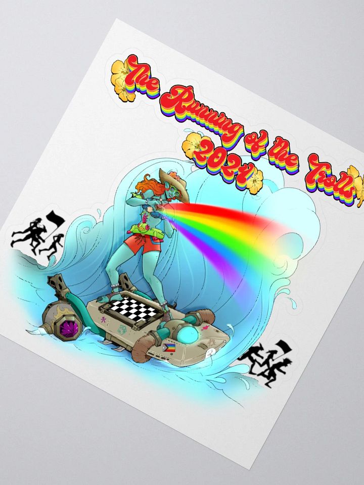 Running of The Trolls Cut Sticker by Mischi product image (2)