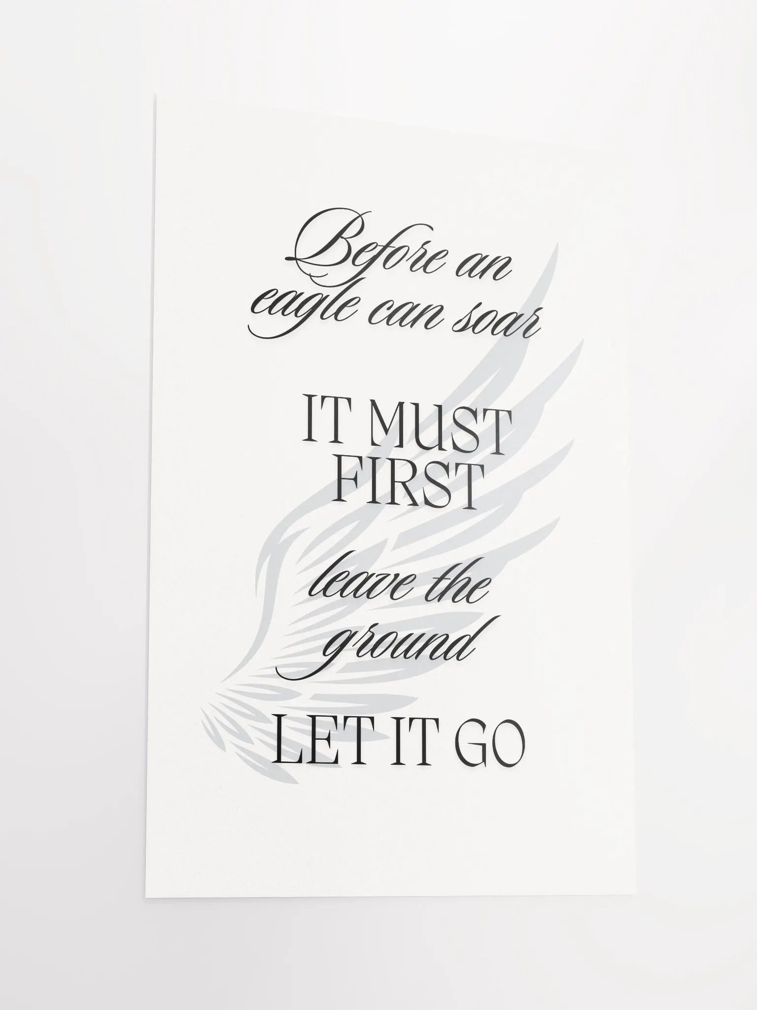 Eagle Feather Letting Go Poster product image (2)