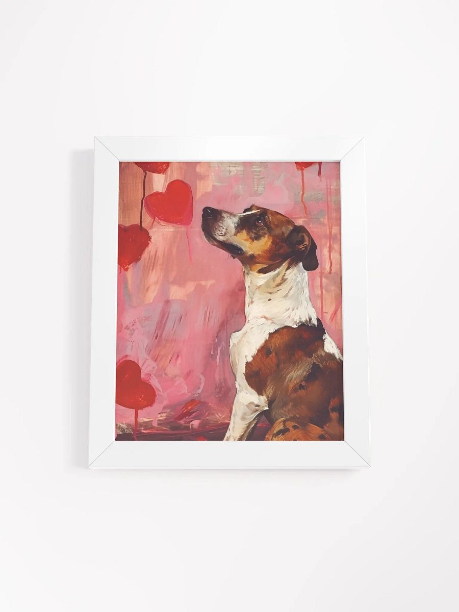 Romantic Pooch Love Framed Poster product image (1)