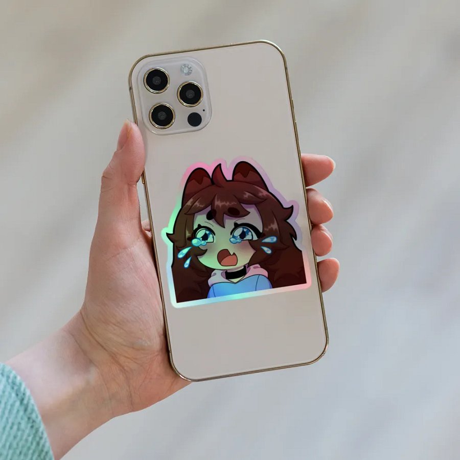 Wolfy Sadge Holo Sticker product image (6)