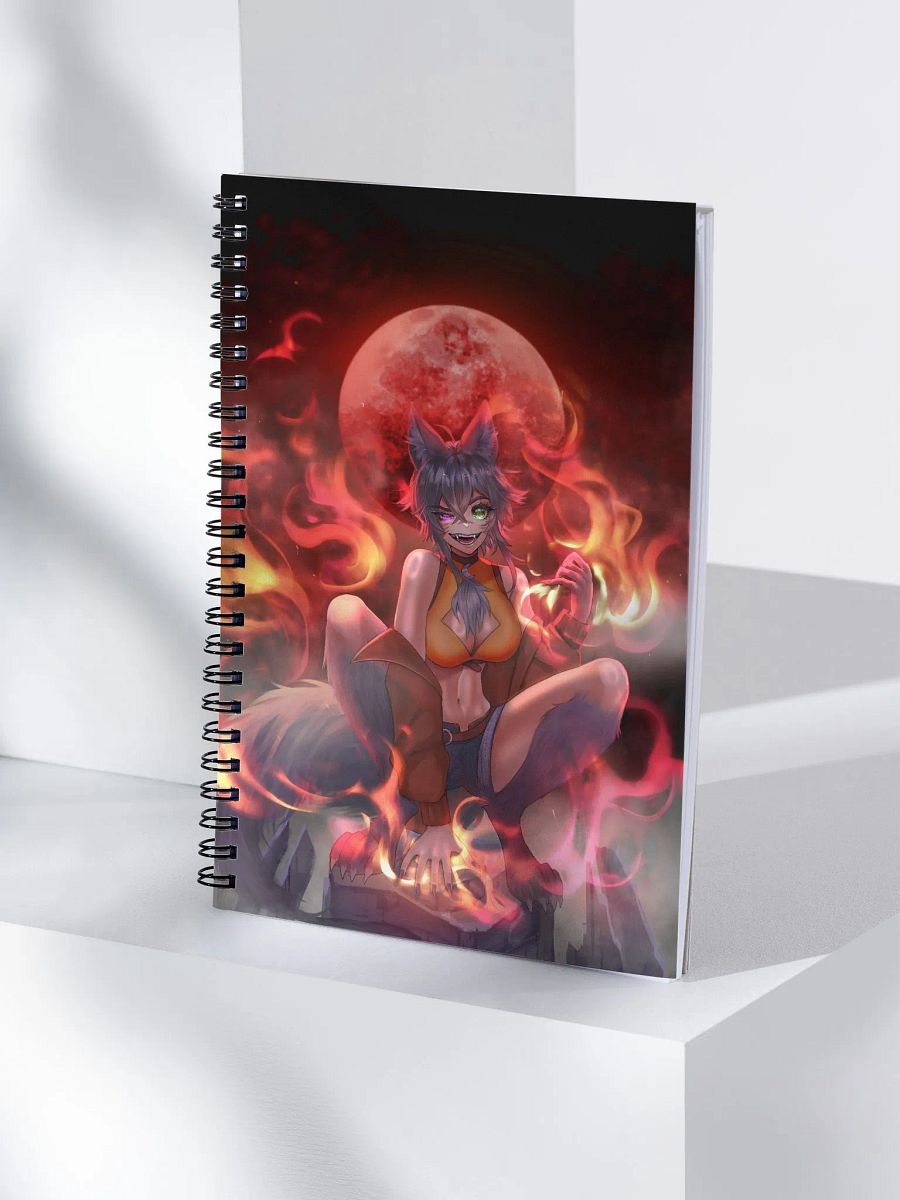 WolfcatRisi Big Bad Wolfcat Spiral-bound Notebook product image (4)