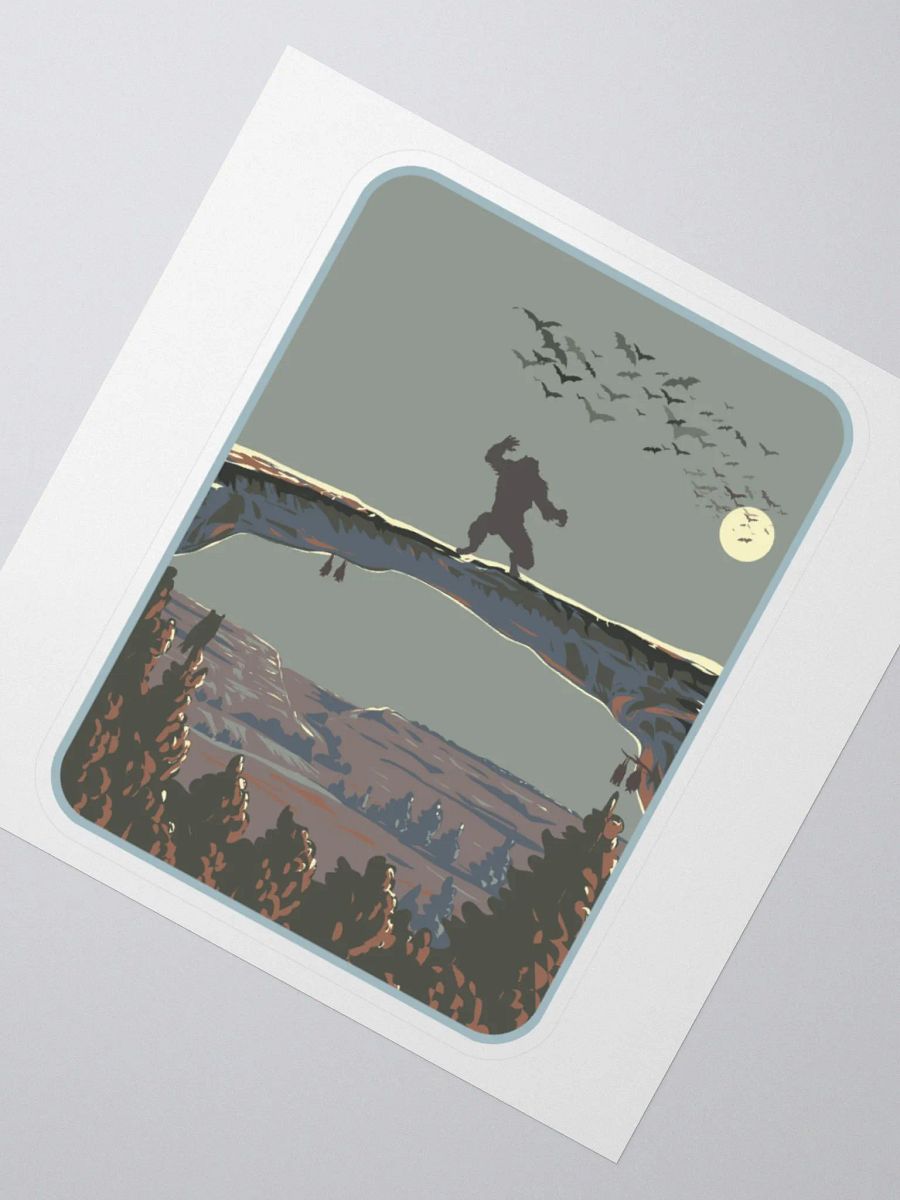 Skinwalker Moon Kiss Cut Stickers product image (1)