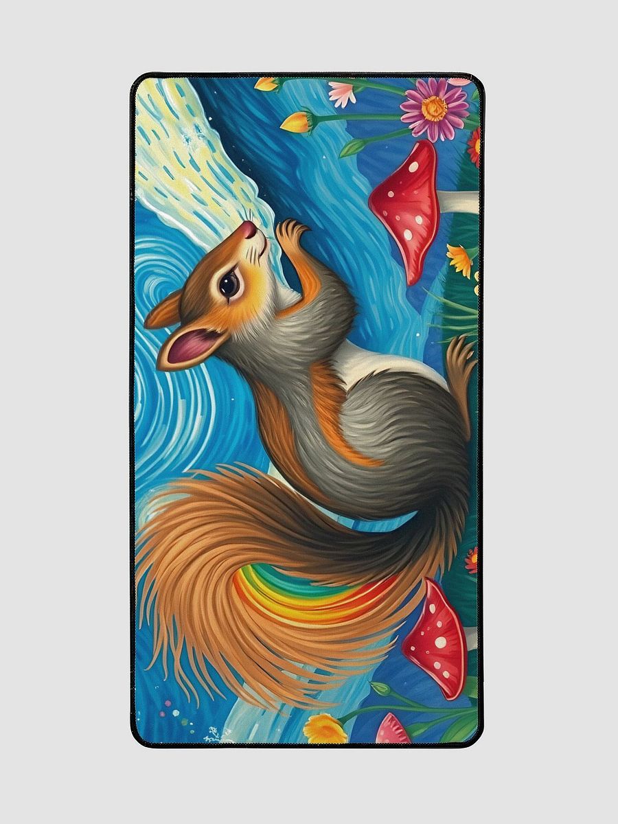 Starry Night with A squirrel Desk Mat product image (2)