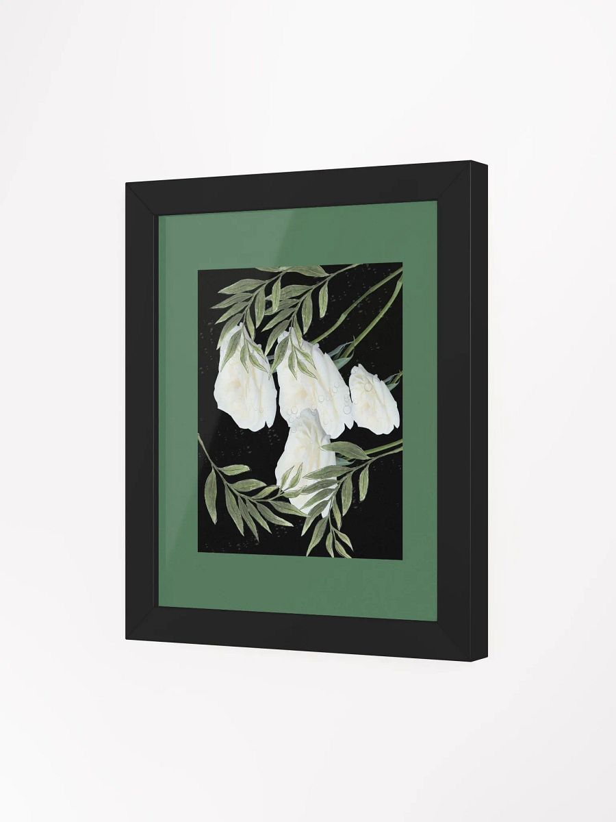 Ethereal White Rose Blossom Framed Poster product image (9)