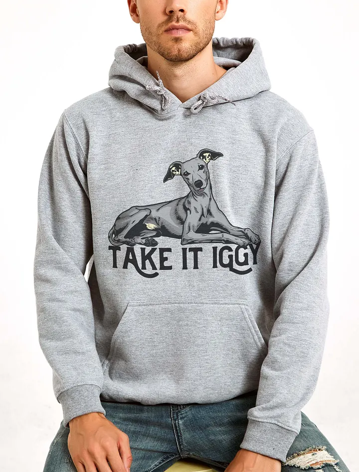 Take It Iggy Hooded Sweatshirt of an Italian Greyhound | Funny Hoodie for Iggy Paw-rents product image (23)