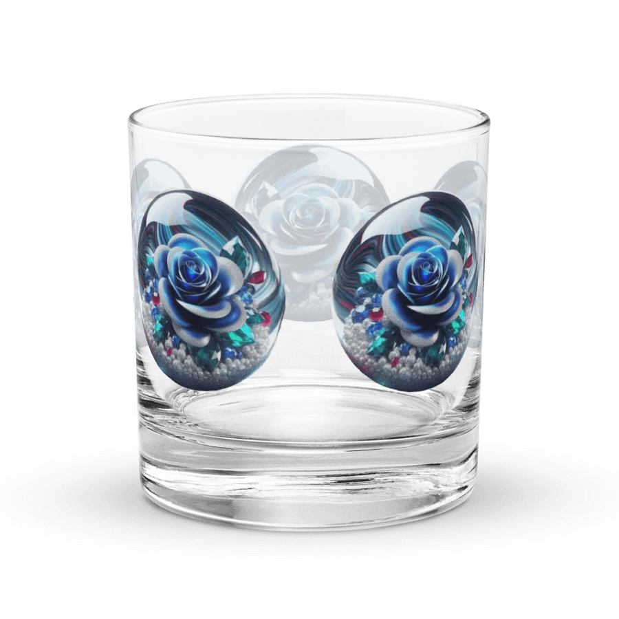 Blue Rose Marble Rocks Glass product image (4)