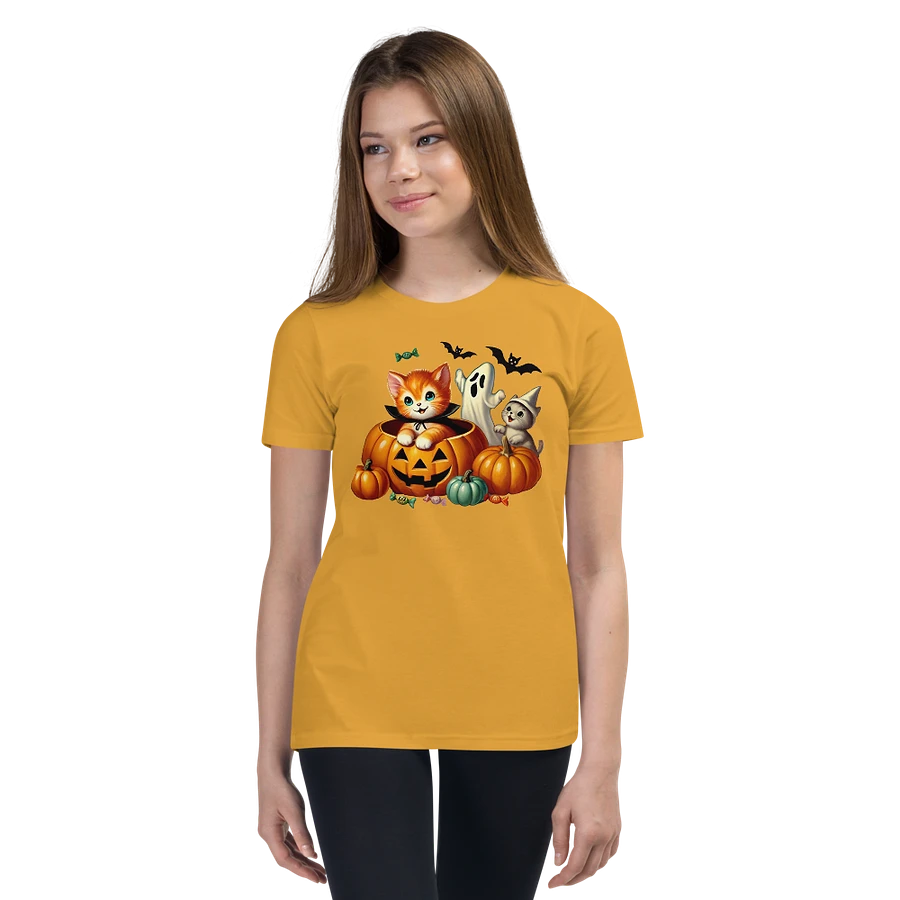 Kittens and Ghost Halloween Kids T-Shirt product image (59)