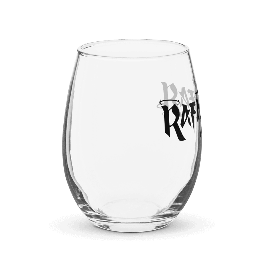 RafaZafar Logotext Stemless Winglass (black) product image (4)