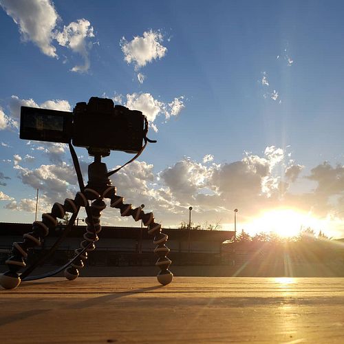 Filming pickup shots for my first ever DVD and just had to stop and admire the sunset😍 #nofilter #fairgrounds #derby #sunset ...