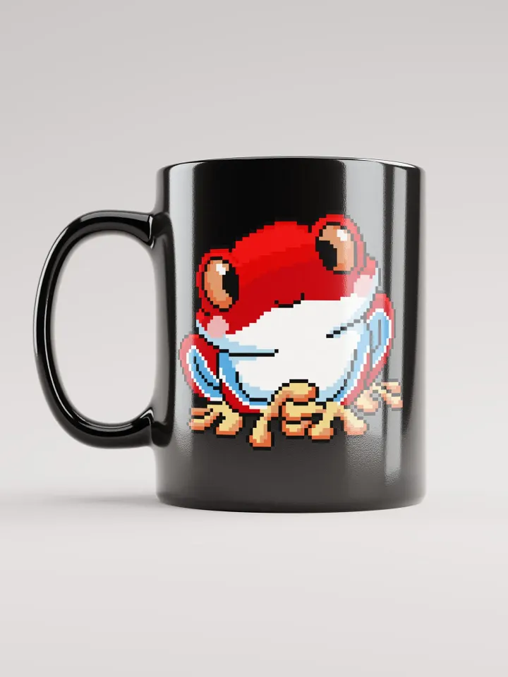 Red Rip the Frog Black Glossy Mug product image (1)