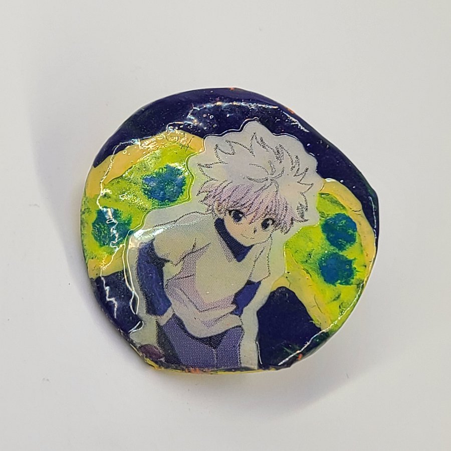 Killua HunterxHunter bottle cap pin product image (4)
