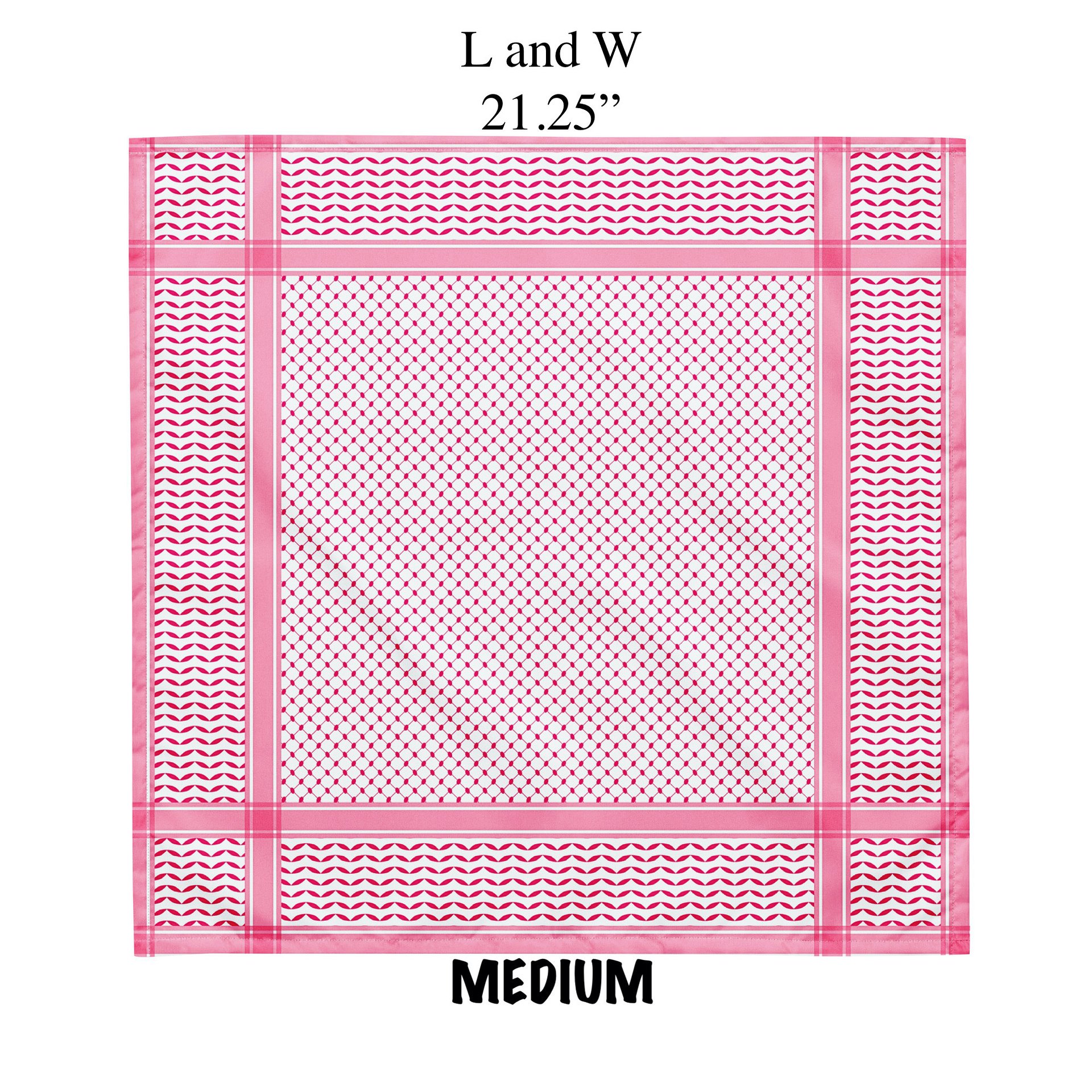 Pink Kufiya Bandana Medium product image (5)
