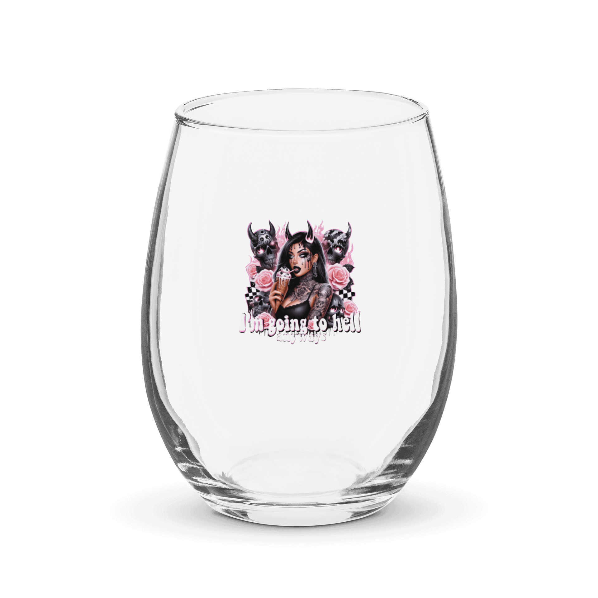Gothic Temptation Stemless Wine Glass product image (1)
