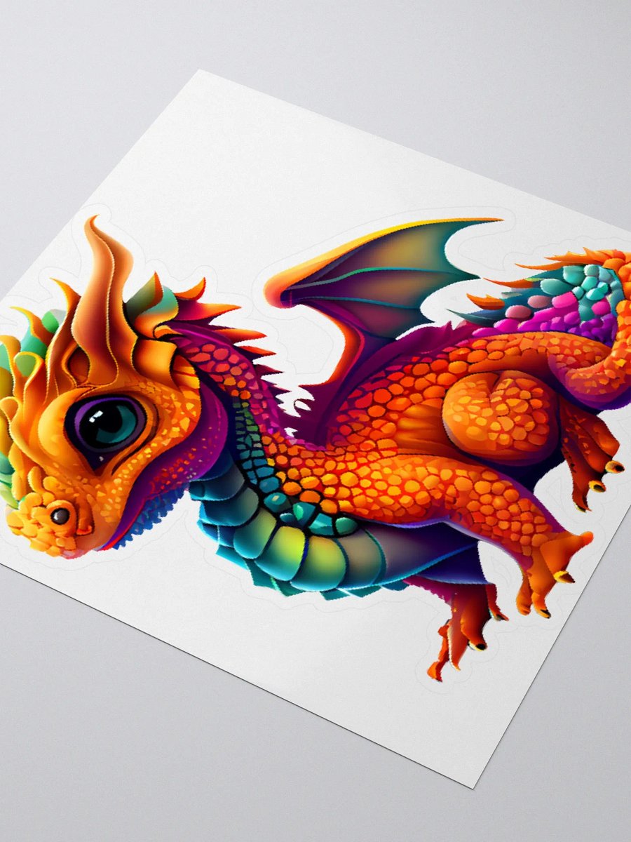 Whimsical Dragon Kiss Cut Stickers product image (7)