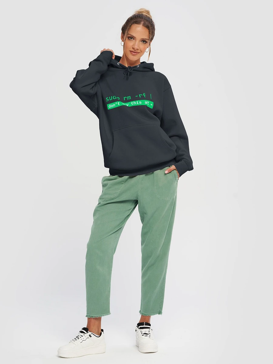 Don't try this at ~ hoodie - Green product image (25)