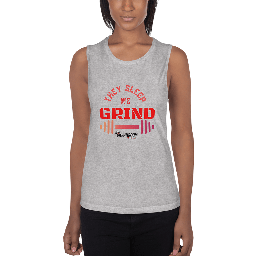WOMEN'S FLOWY TANK: THEY SLEEP - WE GRIND product image (1)