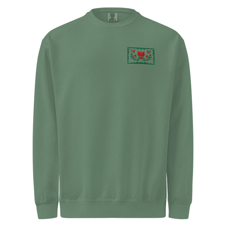 Made In Hungary Green Embroidered Sweatshirt product image (1)
