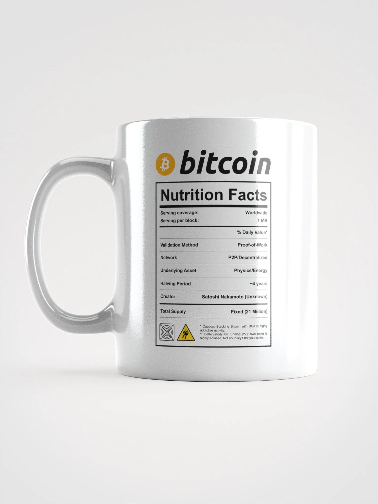 Bitcoin Nutrition Facts Mug product image (2)