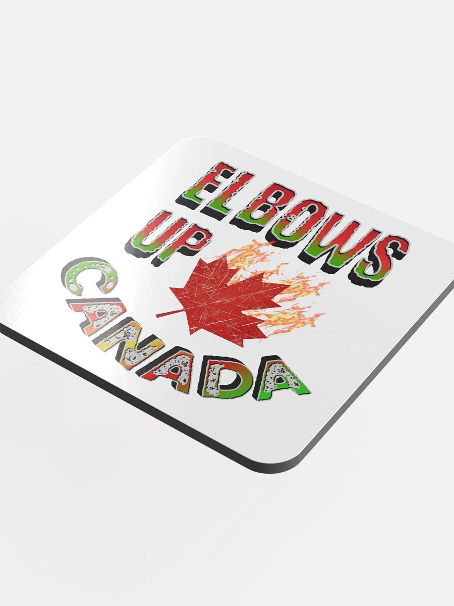 Elbows Up Canada Flaming Maple Eco Coaster product image (1)