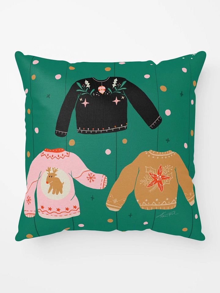 Cheerful Holiday Sweater Pillow product image (1)