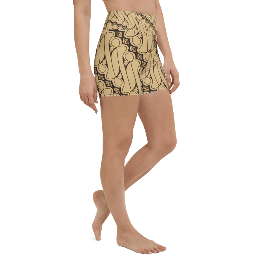 Batik Parang Rusak Yoga Shorts product image (7)
