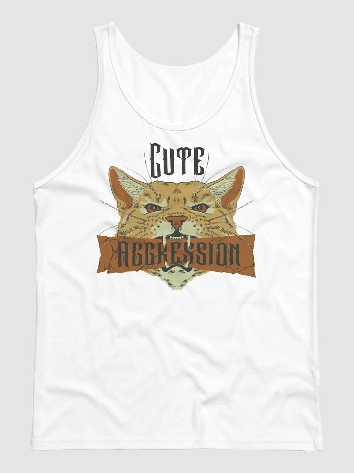 Cute Aggression 'CAT3' Tank (White) product image (1)