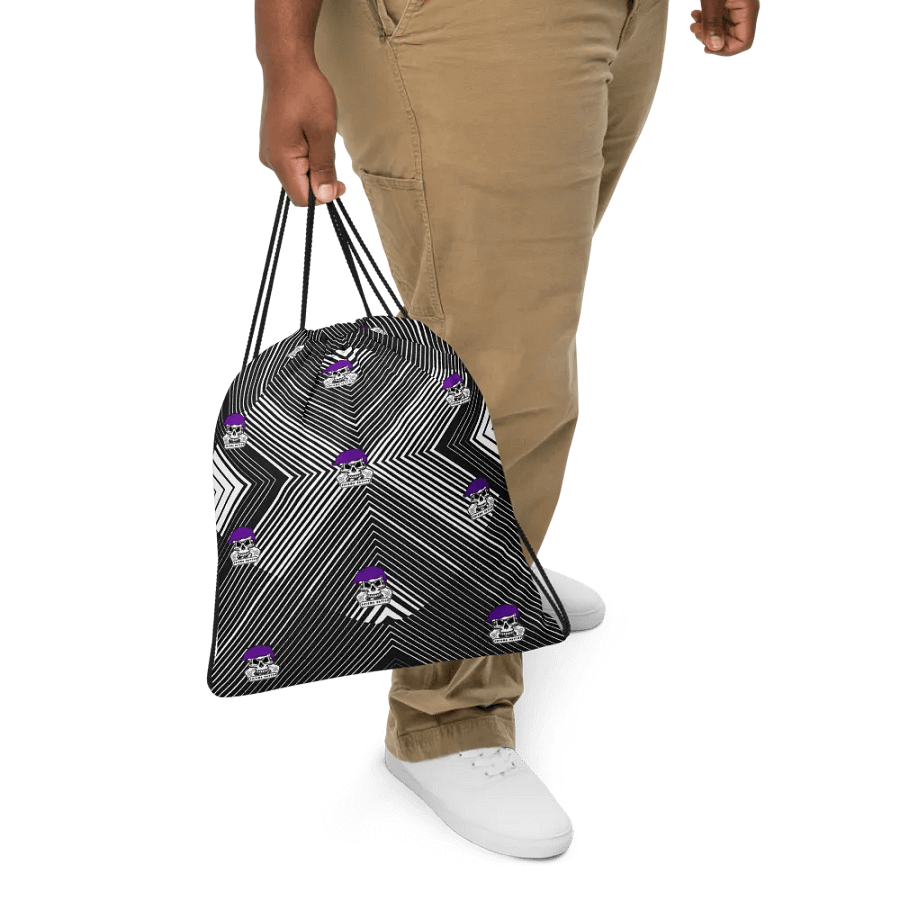 Enigma Nation All-Over Print Drawstring Bag product image (5)