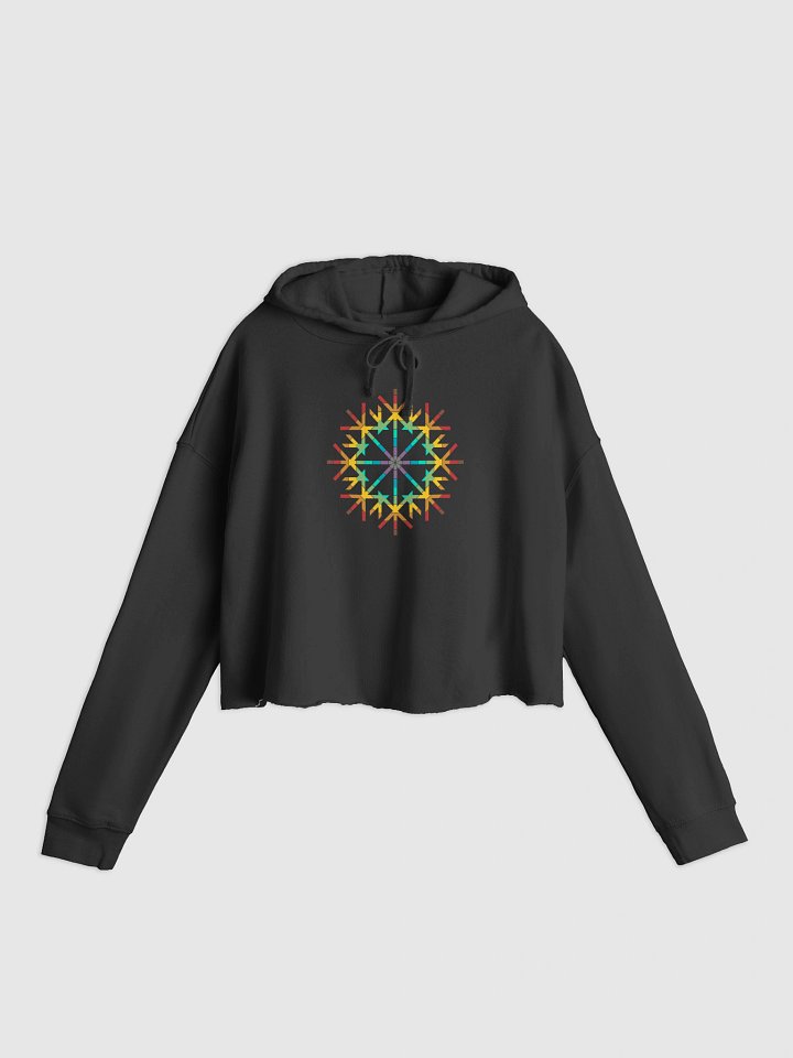 KVINNA KVLTVRE RUNEFLAKE CROP HOODIE product image (1)