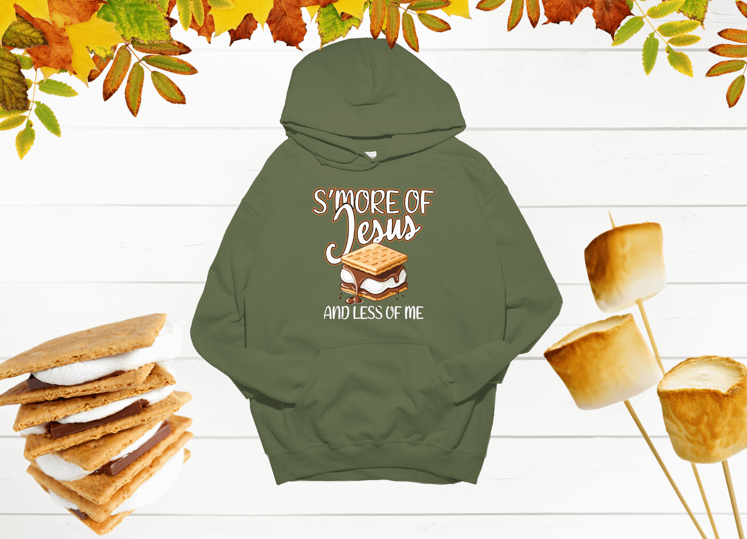 S'MORE OF Jesus and Less of Me Classic Hoodie product image (1)