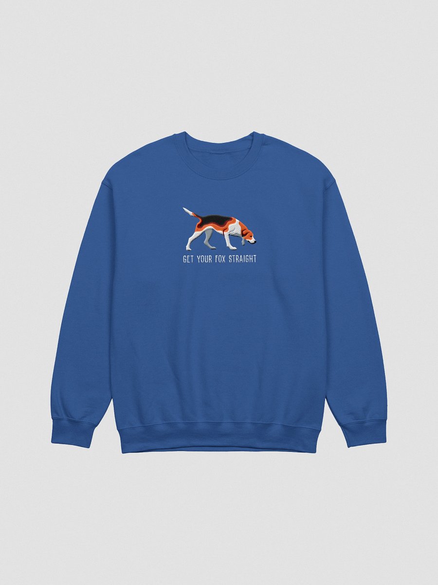 Get Your Fox Straight Sweatshirt (Embroidered) of an American Foxhound(Tricolor) product image (10)
