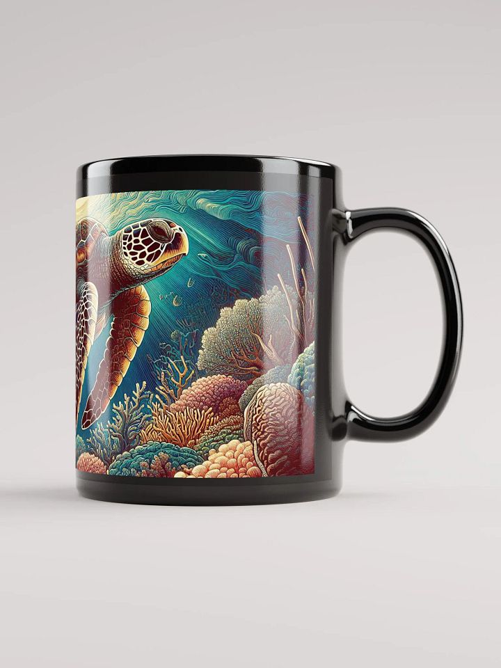 Sea-Turtle Black Glossy Mug product image (1)