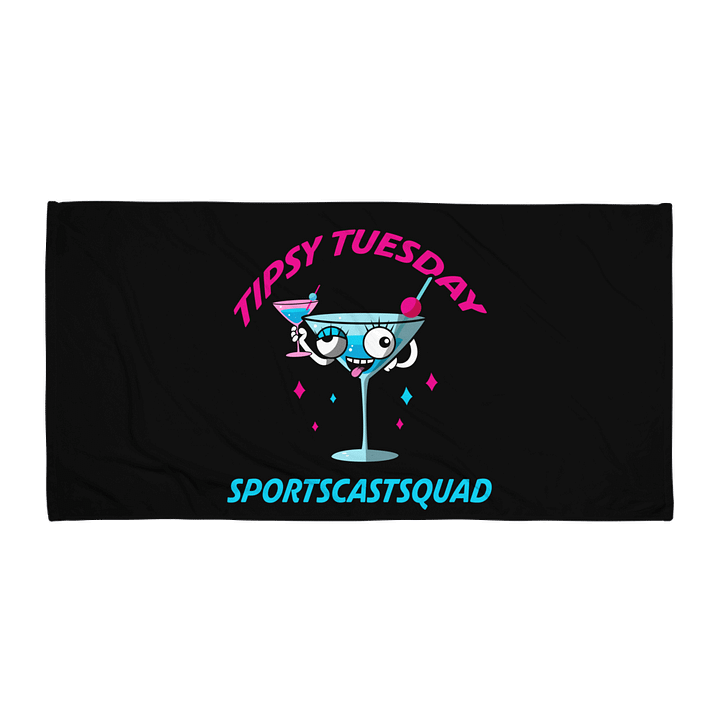 TIPSY TUESDAY "FLIRTINI" TOWEL product image (1)