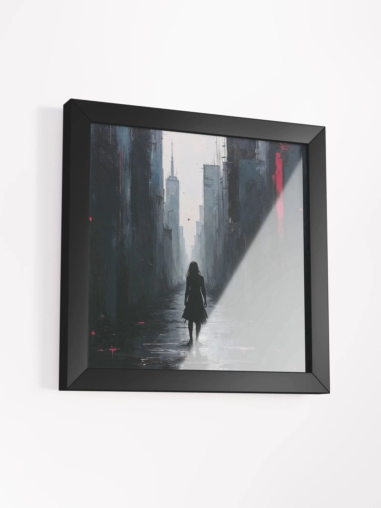 Lone Descent Framed Print product image (24)