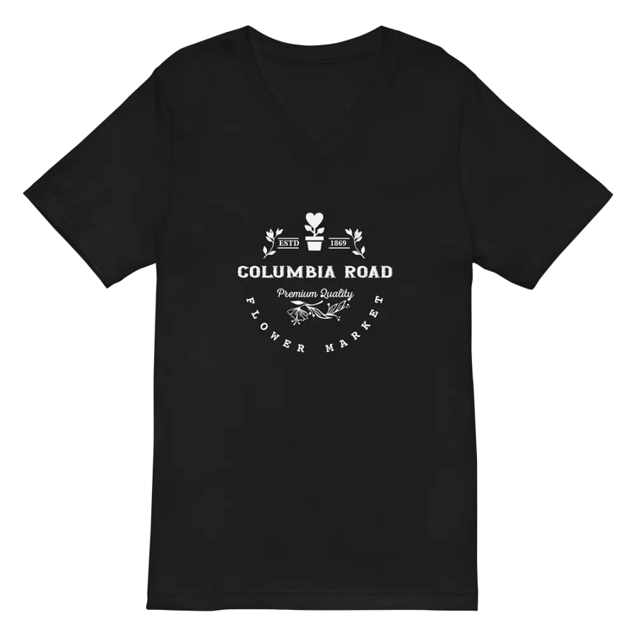 Columbia Road Market Unisex V Neck T Shirt (Black) product image (2)