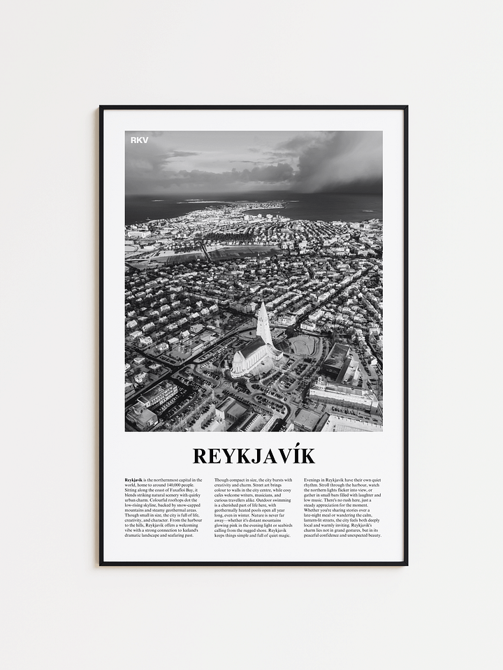 Reykjavik 01 Newspaper Poster product image (1)