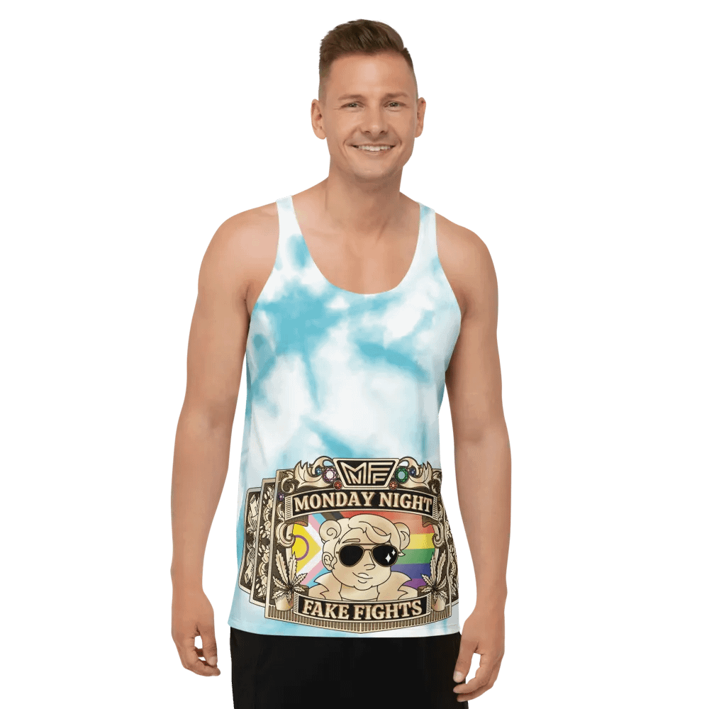 MNFF Championship belt Blue Tie Dye 