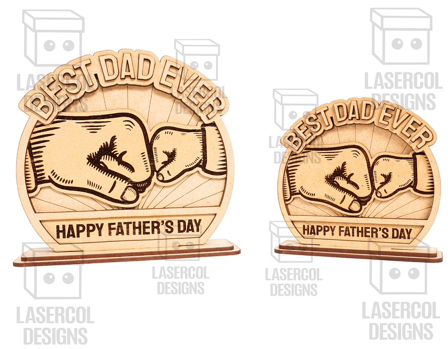 Father's Day Gift Plaque Set 1 (2 Sizes) - Laser Cut Files product image (3)