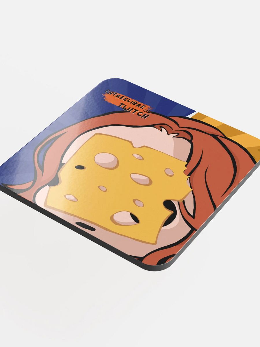 CHEESE TWITCH EMOJI Cork Coaster product image (4)