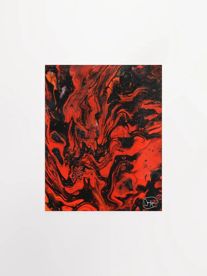 Demon In My Headphones Fluid Acrylic Print product image (1)