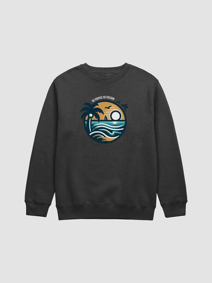 Tropical Circle Crewneck Sweatshirt | AI Design Faith brings meaning product image (1)